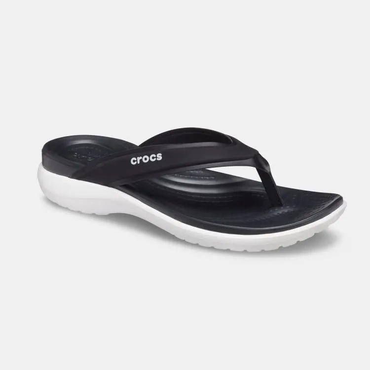 כפכף קפרי קרוקס בצבע שחור לנשים  Capri v Sporty flip w Crocs 206780-001