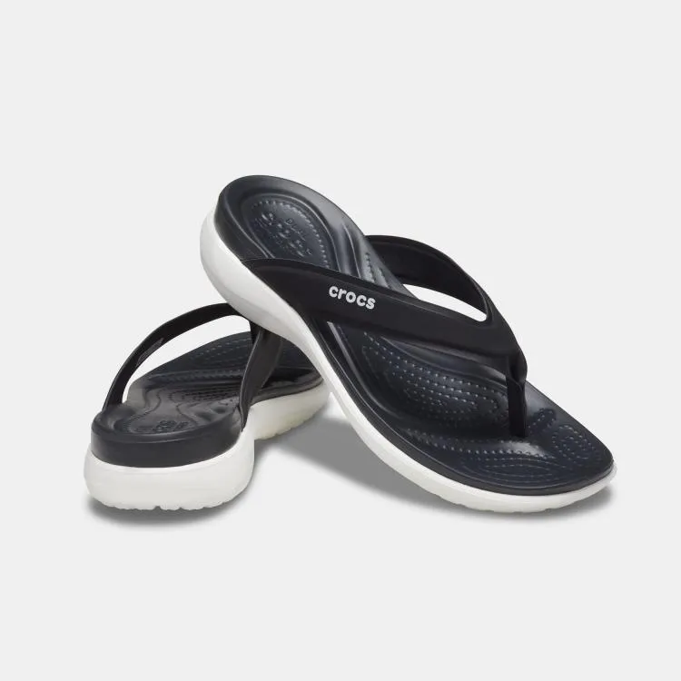 כפכף קפרי קרוקס בצבע שחור לנשים  Capri v Sporty flip w Crocs 206780-001
