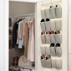 20 Pocket Over the Door Shoe Organizer
