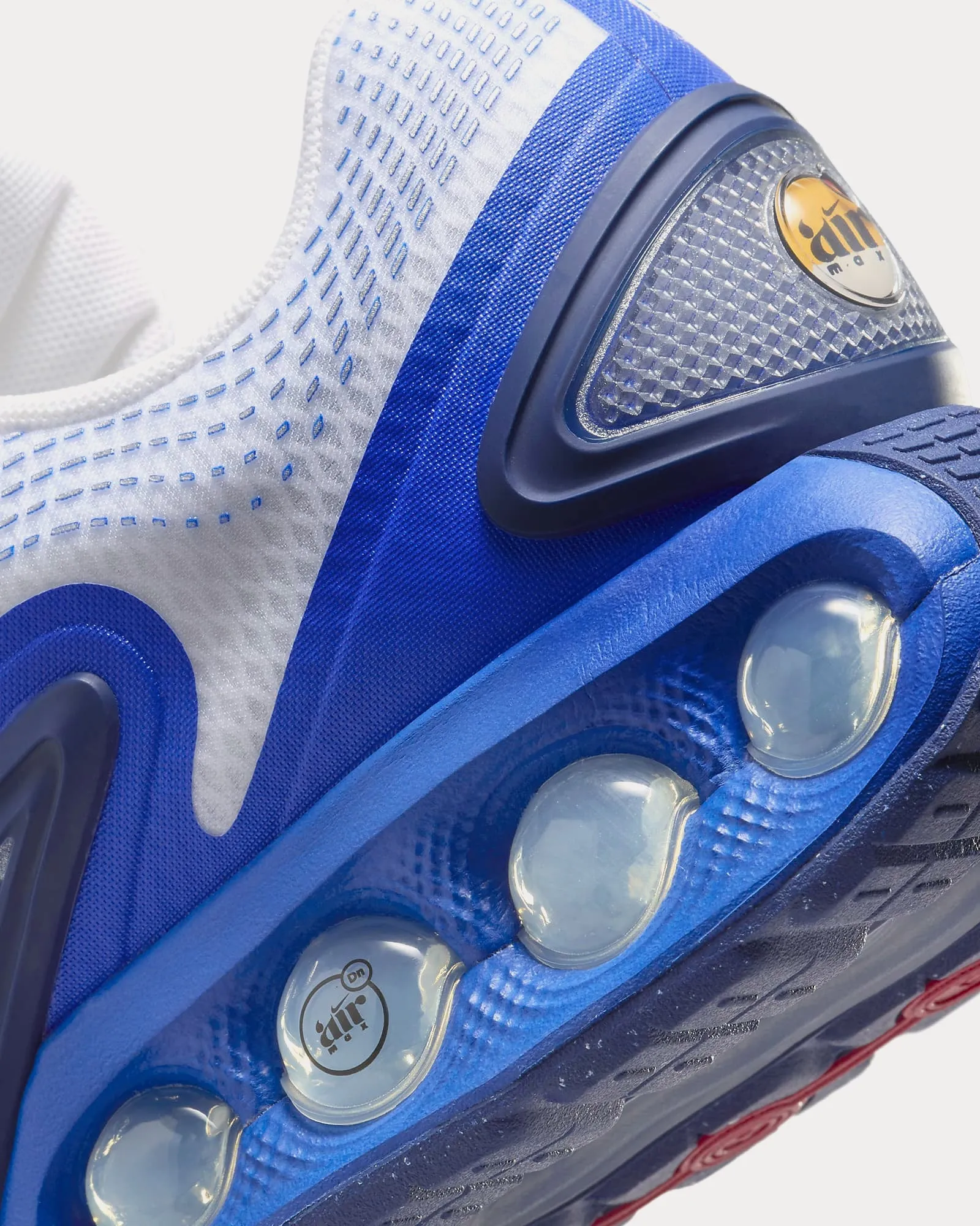 Air Max Dn White / Blue Void / Racer Blue Low Top Sneakers