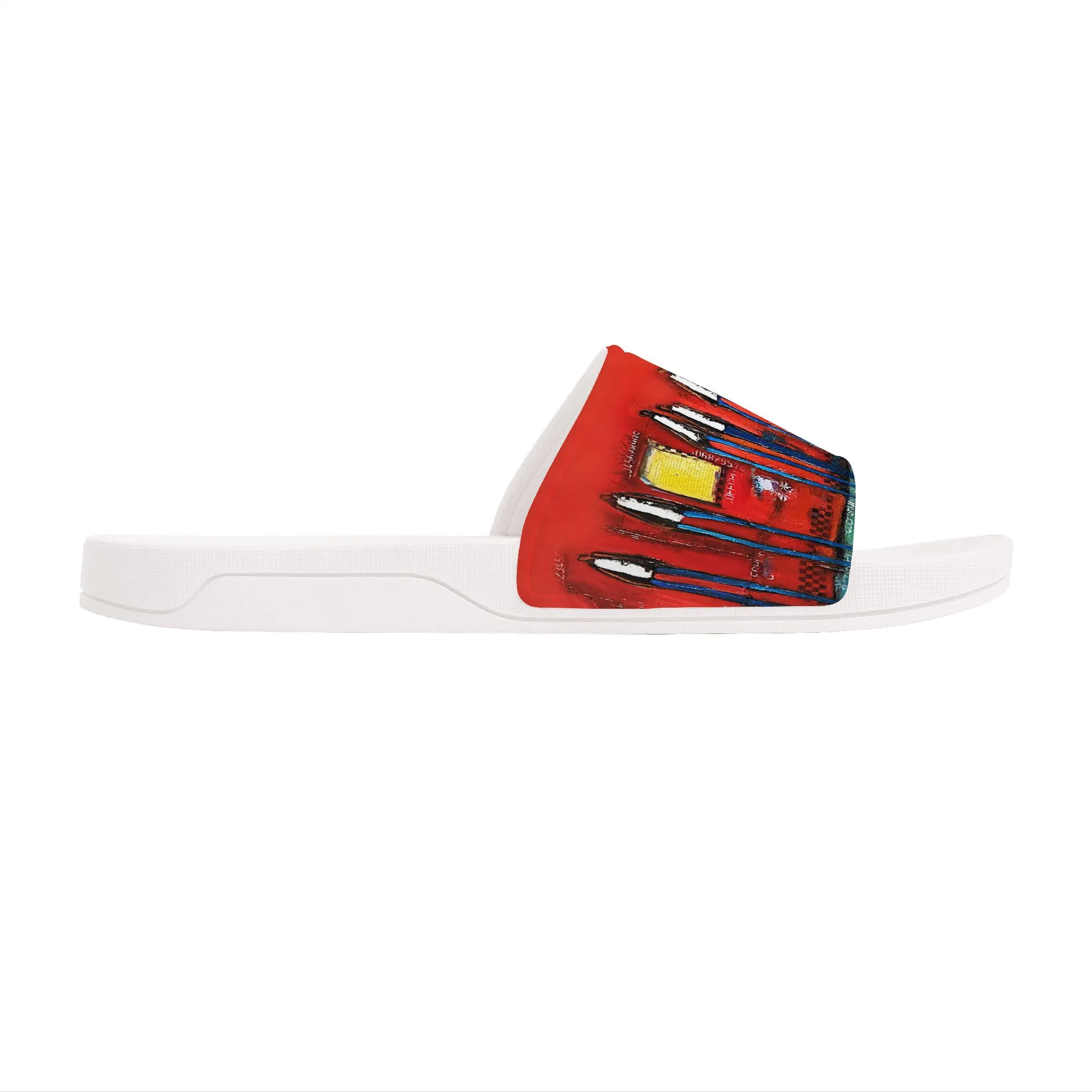 All together now Slide Sandals - White