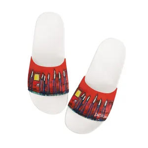 All together now Slide Sandals - White