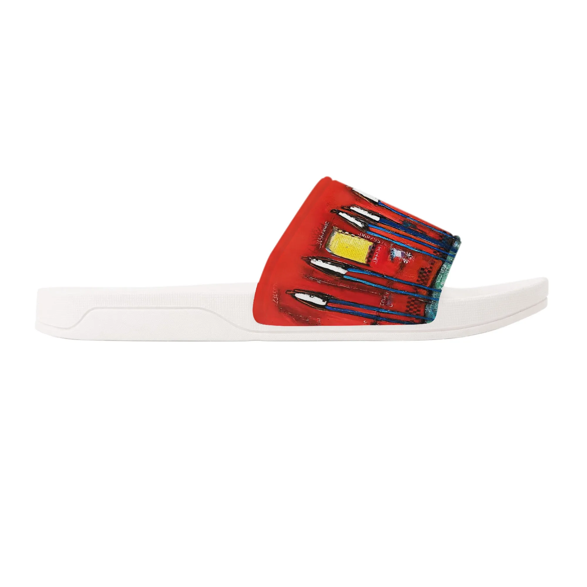 All together now Slide Sandals - White