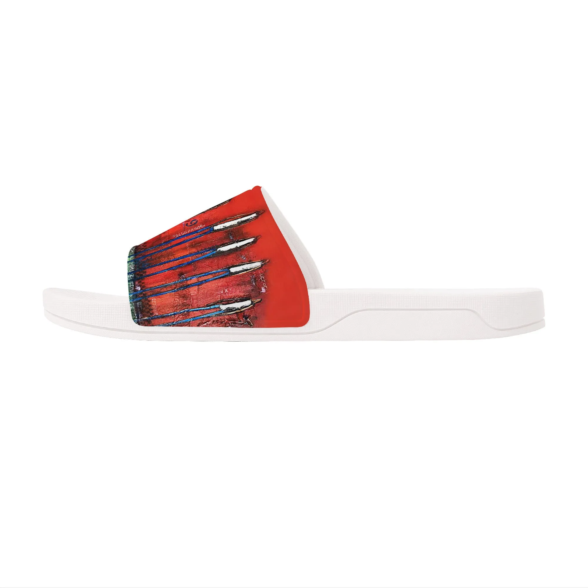 All together now Slide Sandals - White