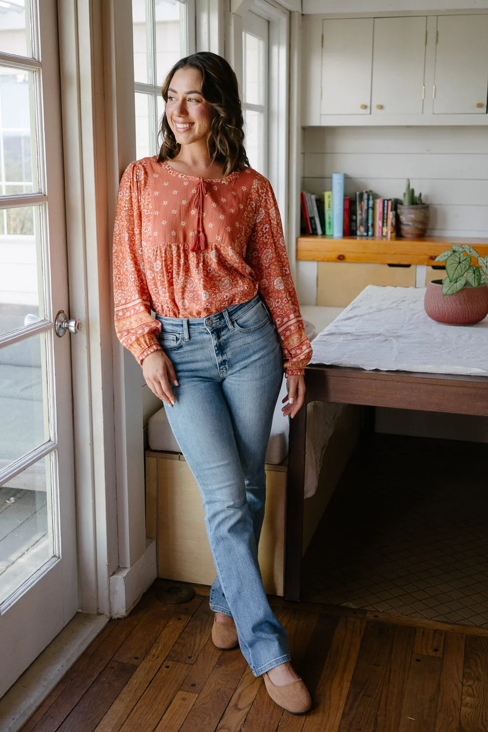 Ashley Mid Rise Bootcut Jeans