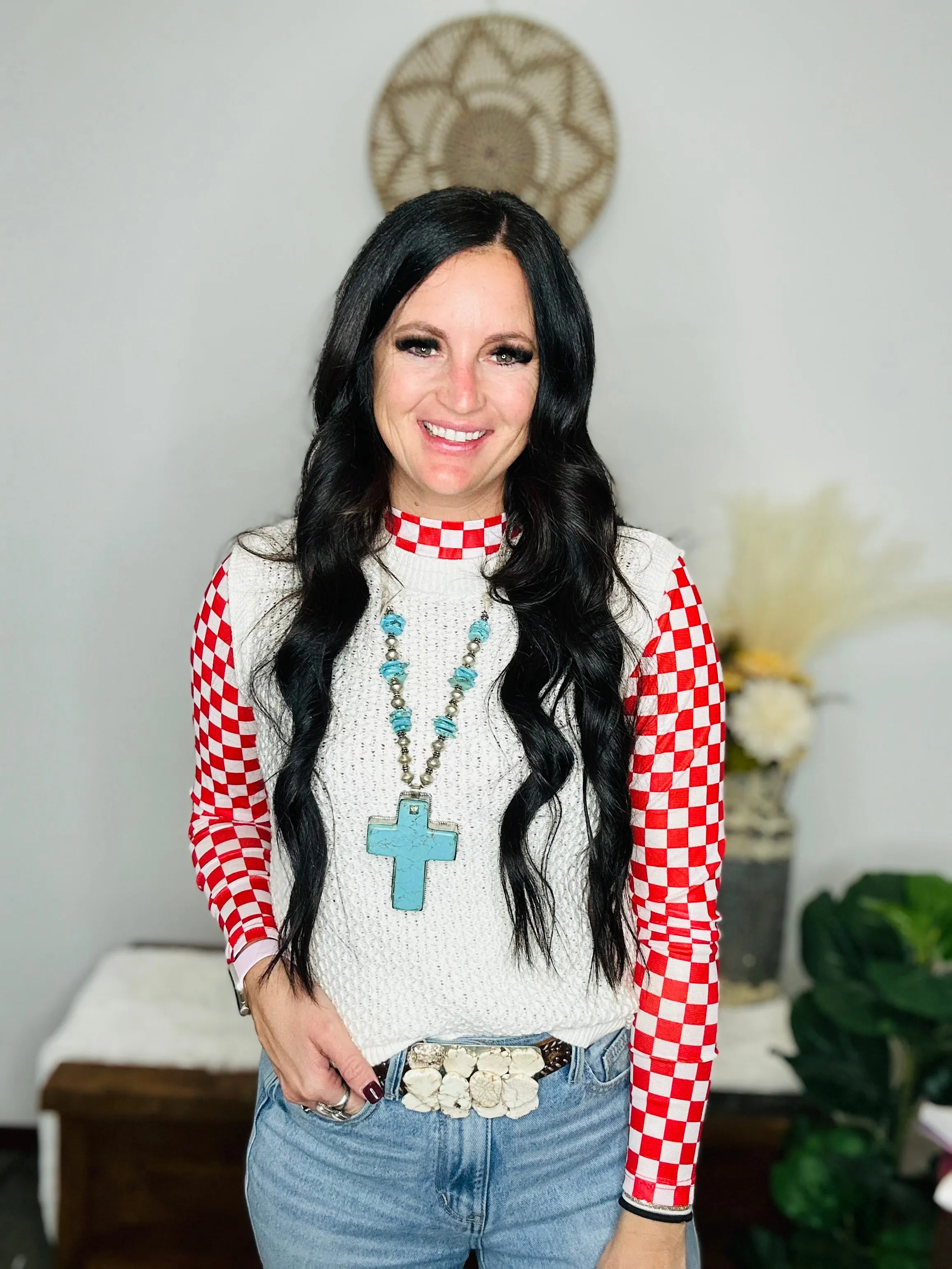 Avery White Sleeveless Sweater Vest