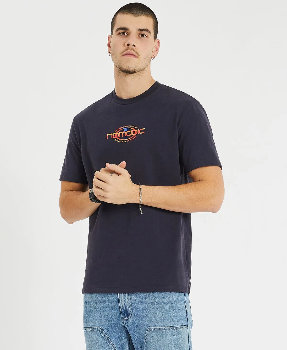 Barrier Relaxed Tee Anthracite Black