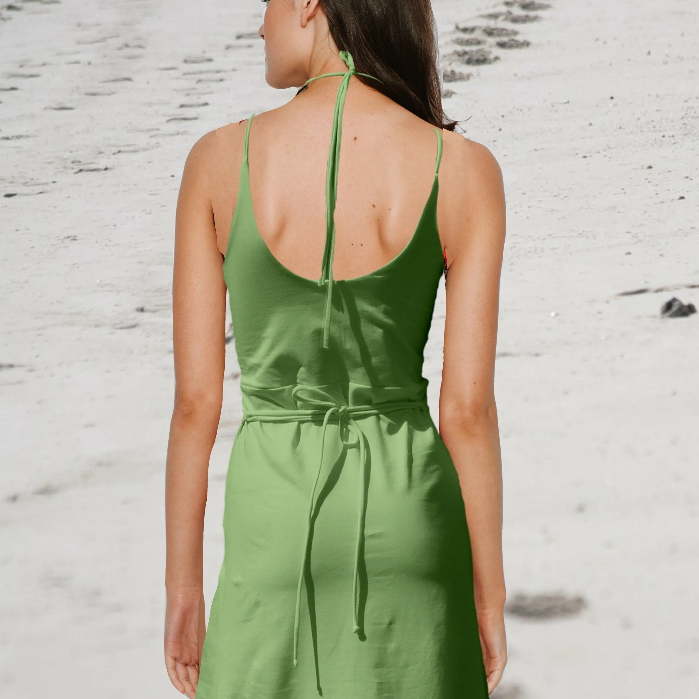 biologisch katoenen tricot zomer jurkje / organic cotton summer dress