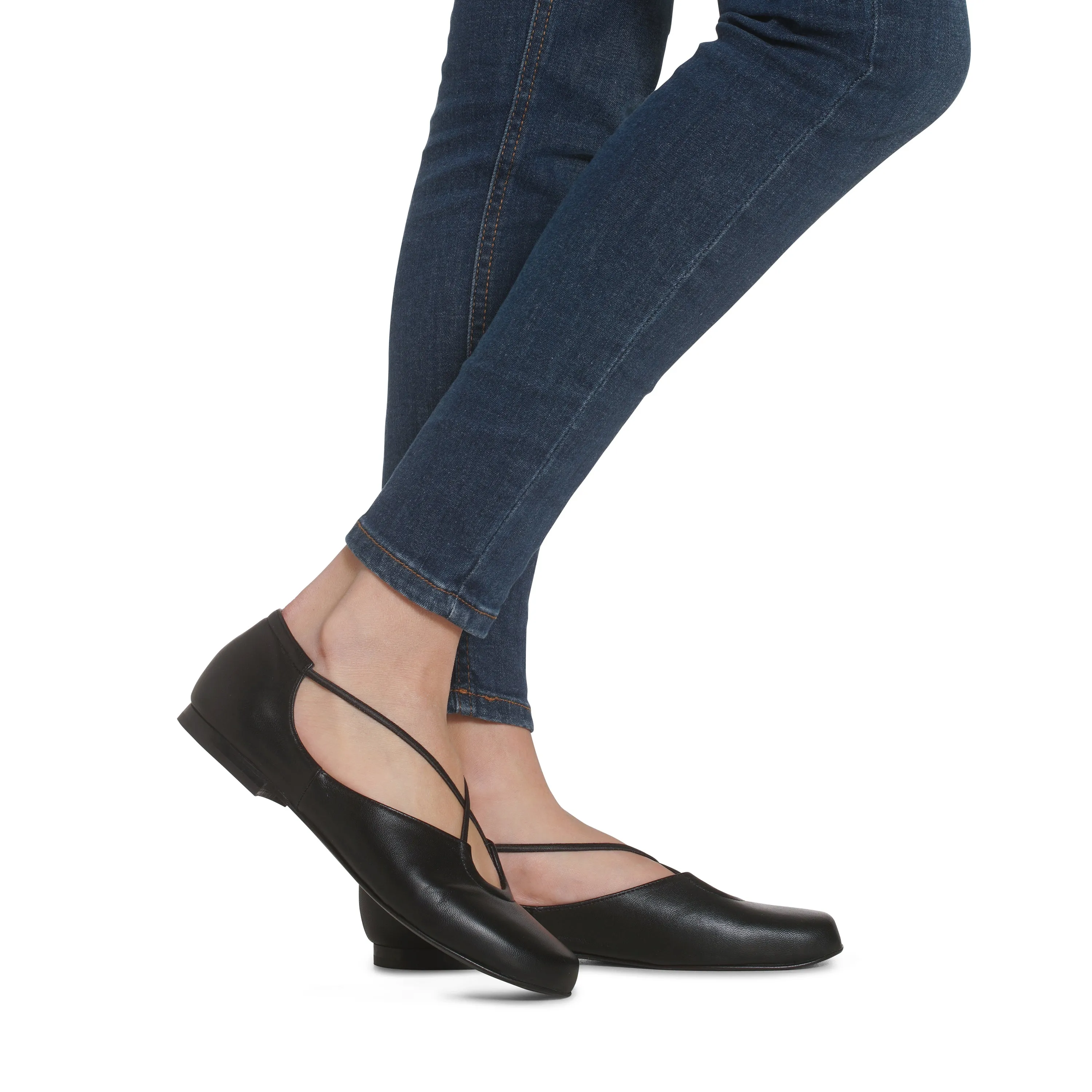 Bria Flexlite Flats Jet Black