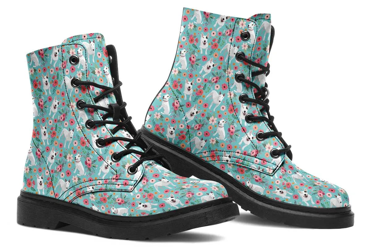 Bull Terrier Flower Boots