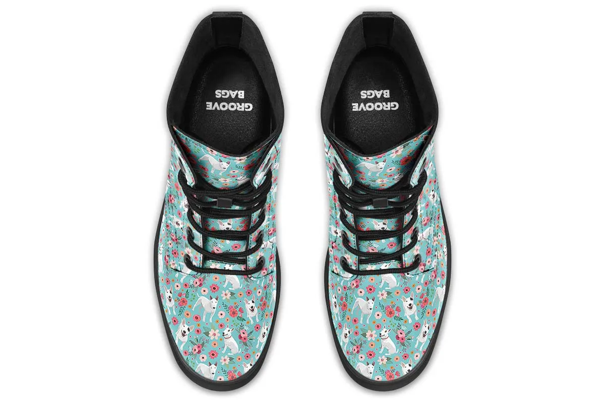 Bull Terrier Flower Boots