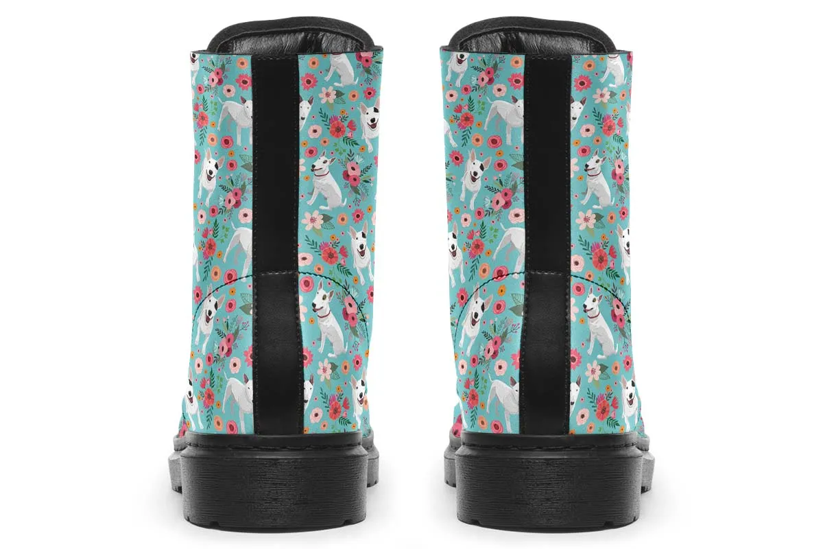 Bull Terrier Flower Boots