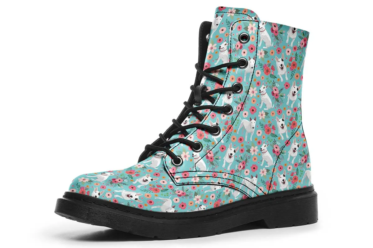 Bull Terrier Flower Boots