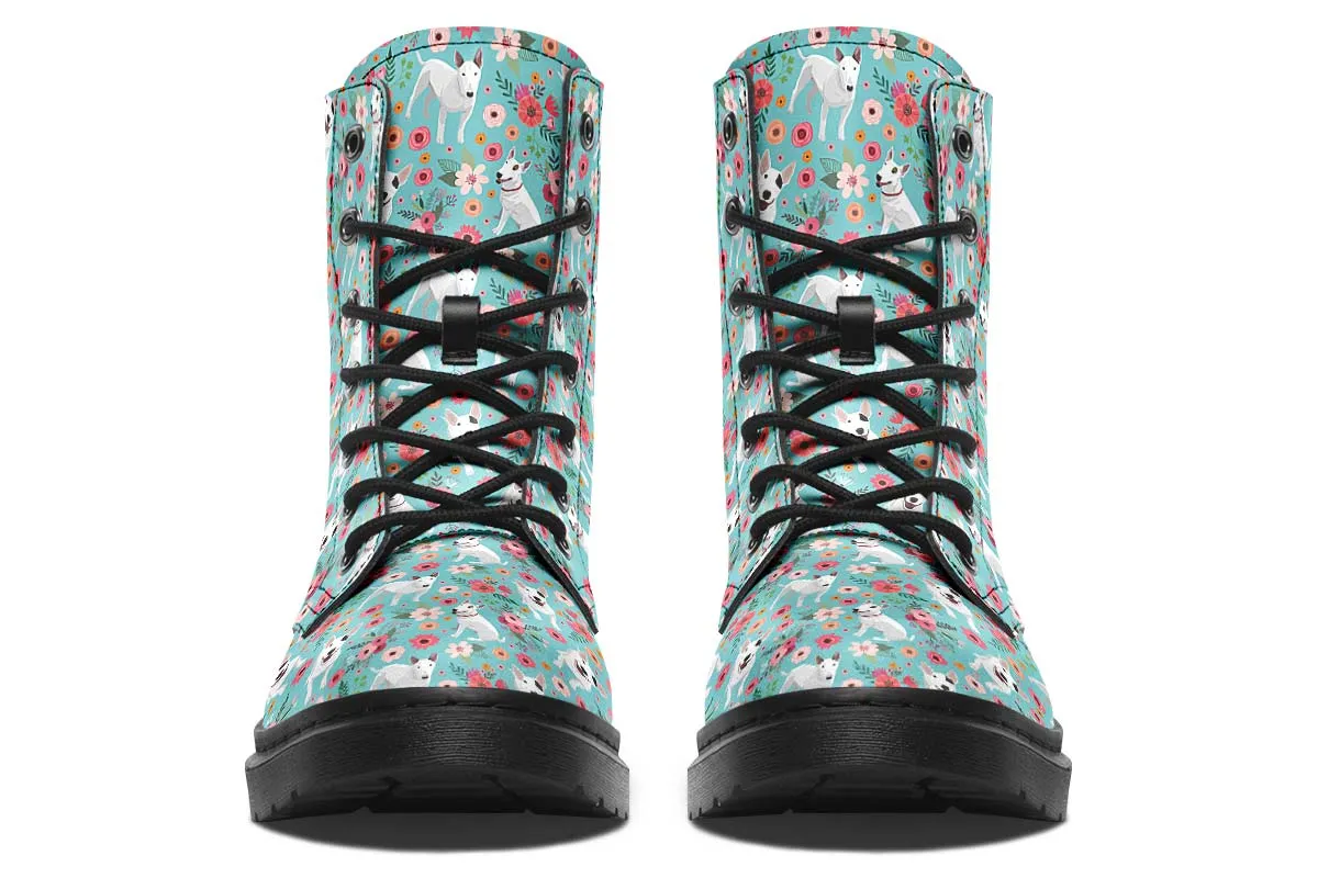 Bull Terrier Flower Boots
