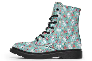 Bull Terrier Flower Boots