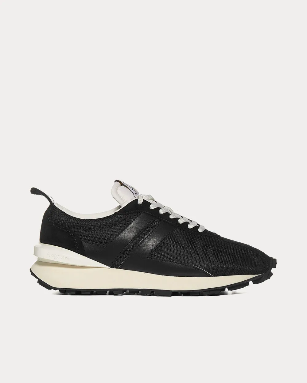 Bumpr Mesh & Leather Black Low Top Sneakers