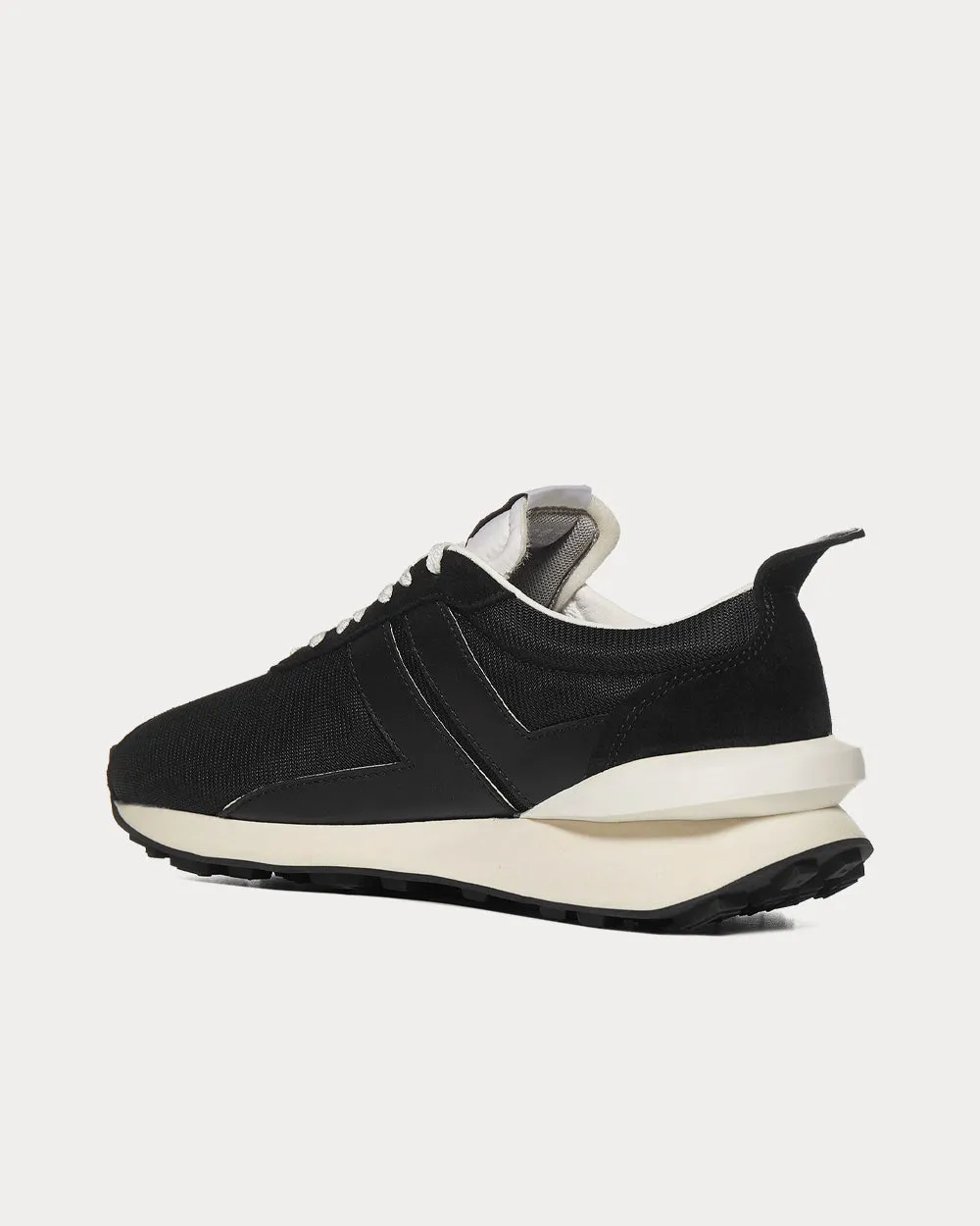 Bumpr Mesh & Leather Black Low Top Sneakers