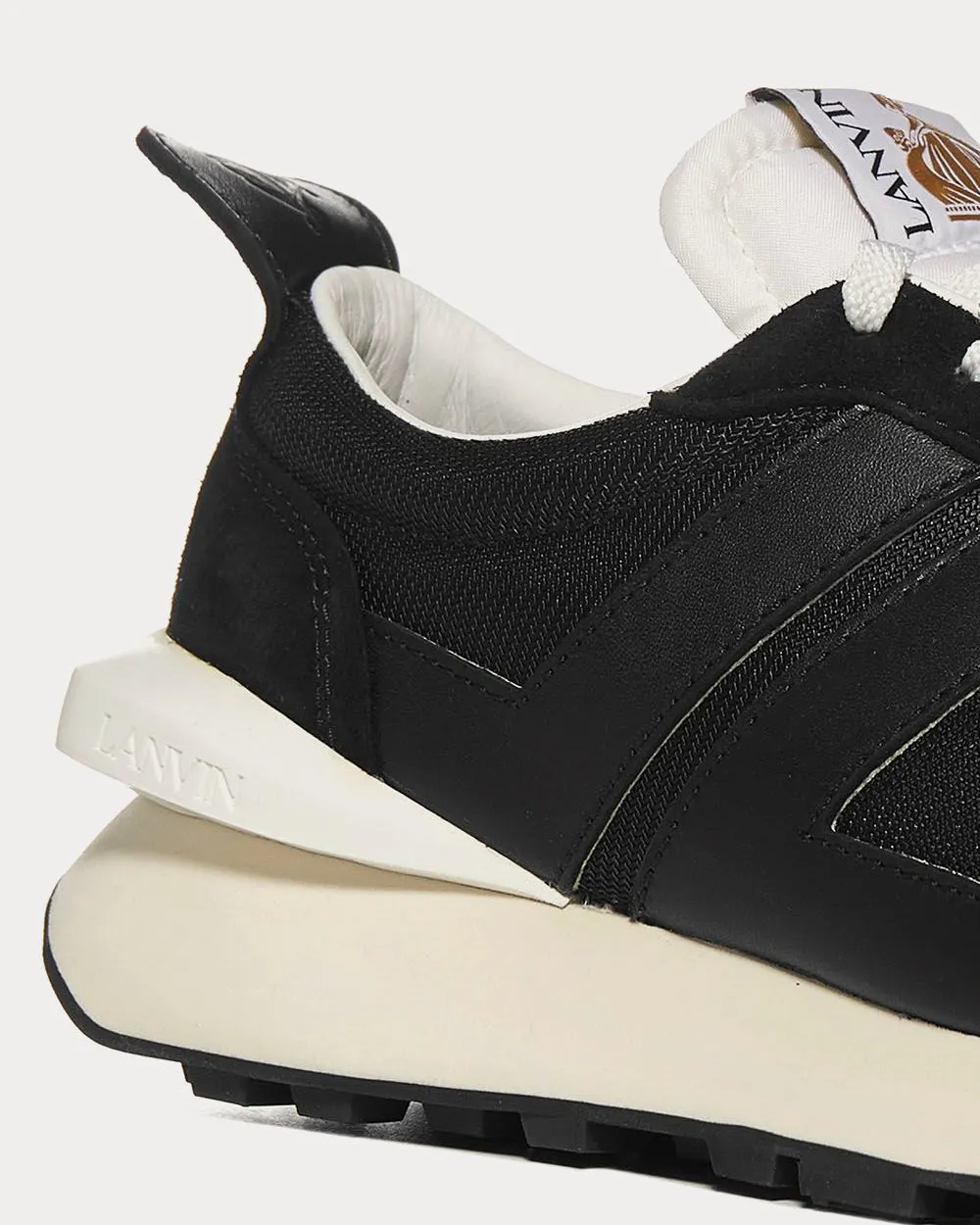 Bumpr Mesh & Leather Black Low Top Sneakers