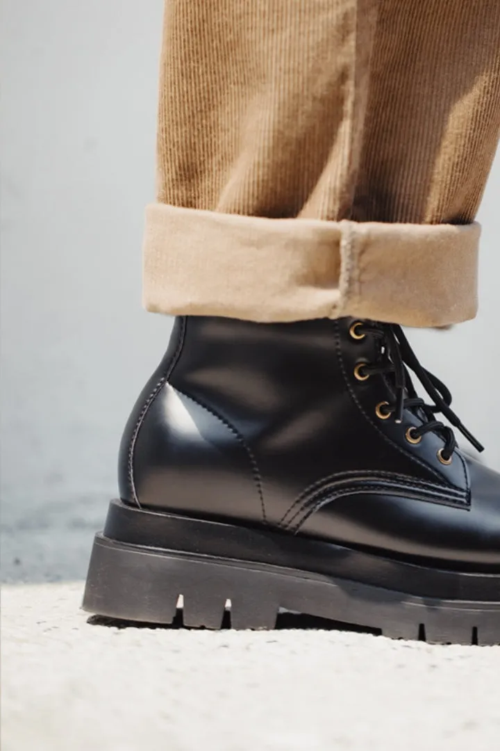 Calfskin High Lace Boot