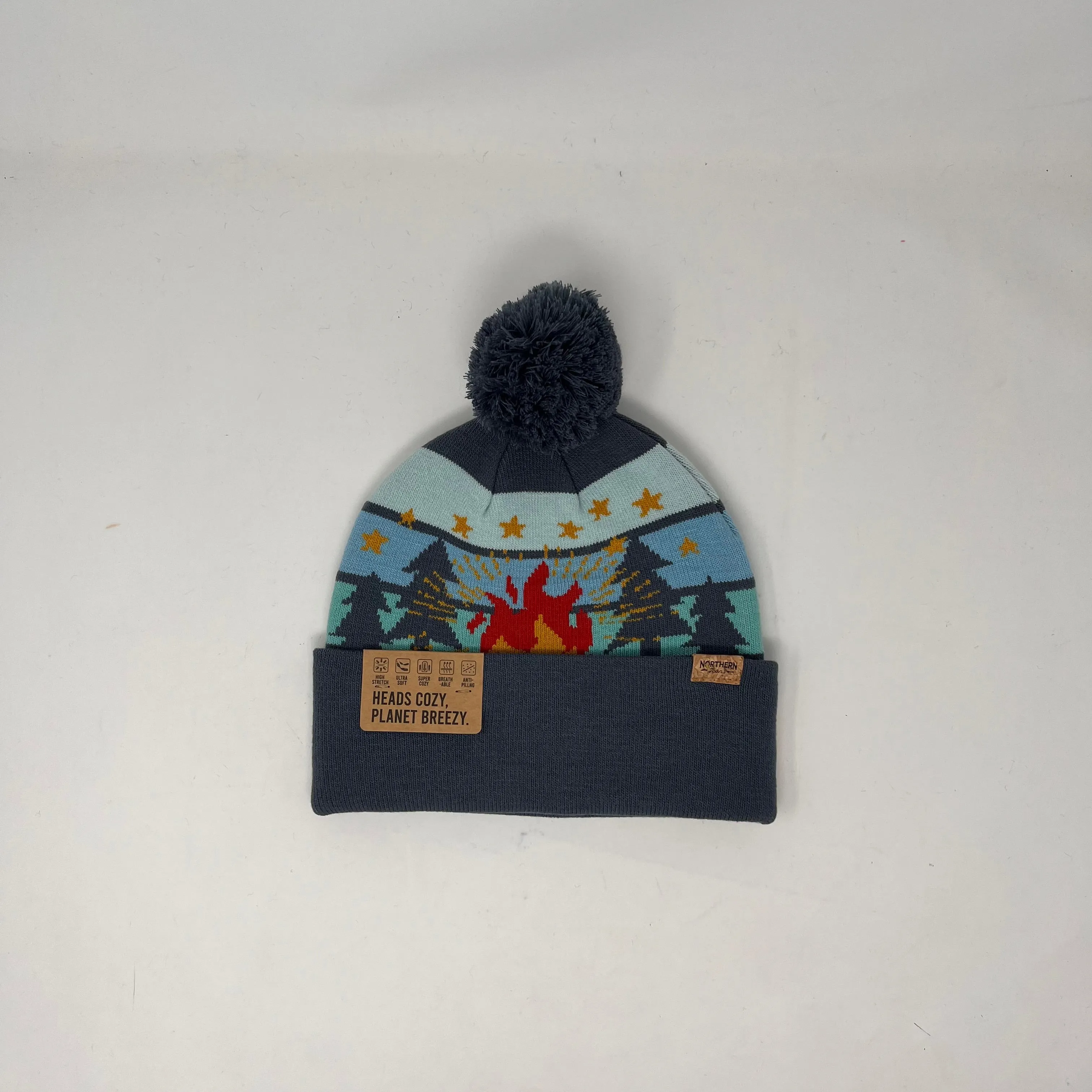 Camp Life Beanie w/Removeable Pom