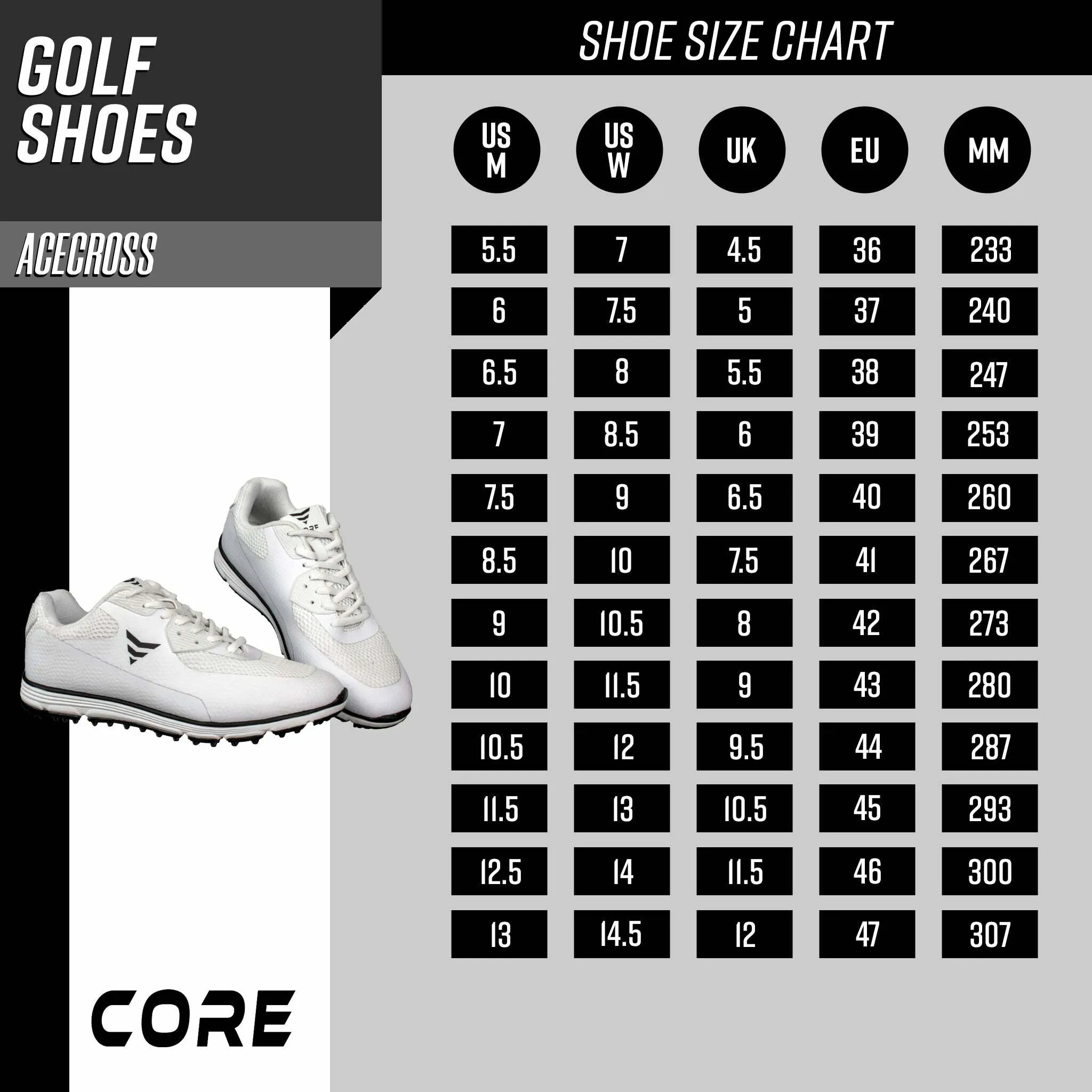 Core Golf shoes Acecross