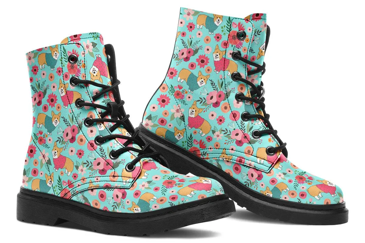 Corgi Flower Boots