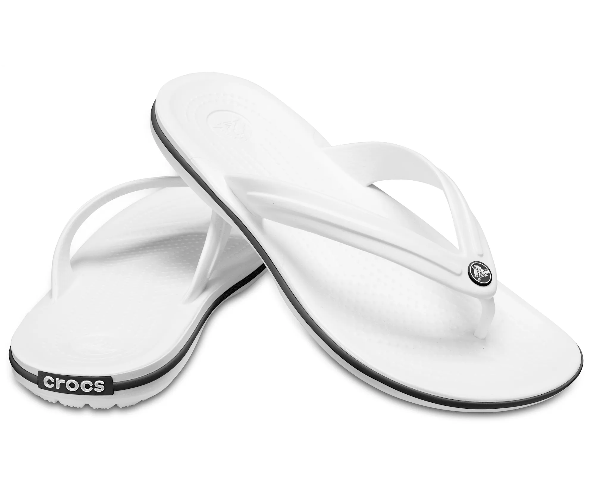 Crocs Unisex Crocband Flip Flop - White