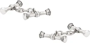 Cuff-Daddy 925 Sterling Silver Stick Irish Cufflinks with Presentation Box