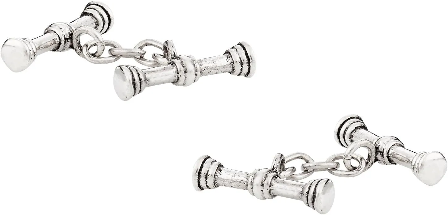 Cuff-Daddy 925 Sterling Silver Stick Irish Cufflinks with Presentation Box