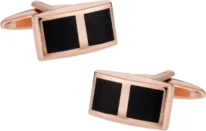 Cuff-Daddy Black and Rose Gold Cufflinks with Presentation Box Cuff-Daddy Black and Rose Gold Cufflinks with Presentation Box