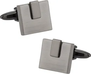 Cuff-Daddy Burnished Silver Cufflinks with Presentation Box