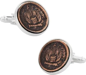 Cuff-Daddy Civil War Token Cufflinks with Presentation Box