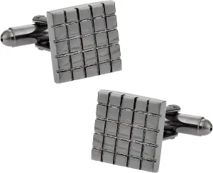 Cuff-Daddy Hematite Grids Cufflinks Cuff-Daddy Hematite Grids Cufflinks