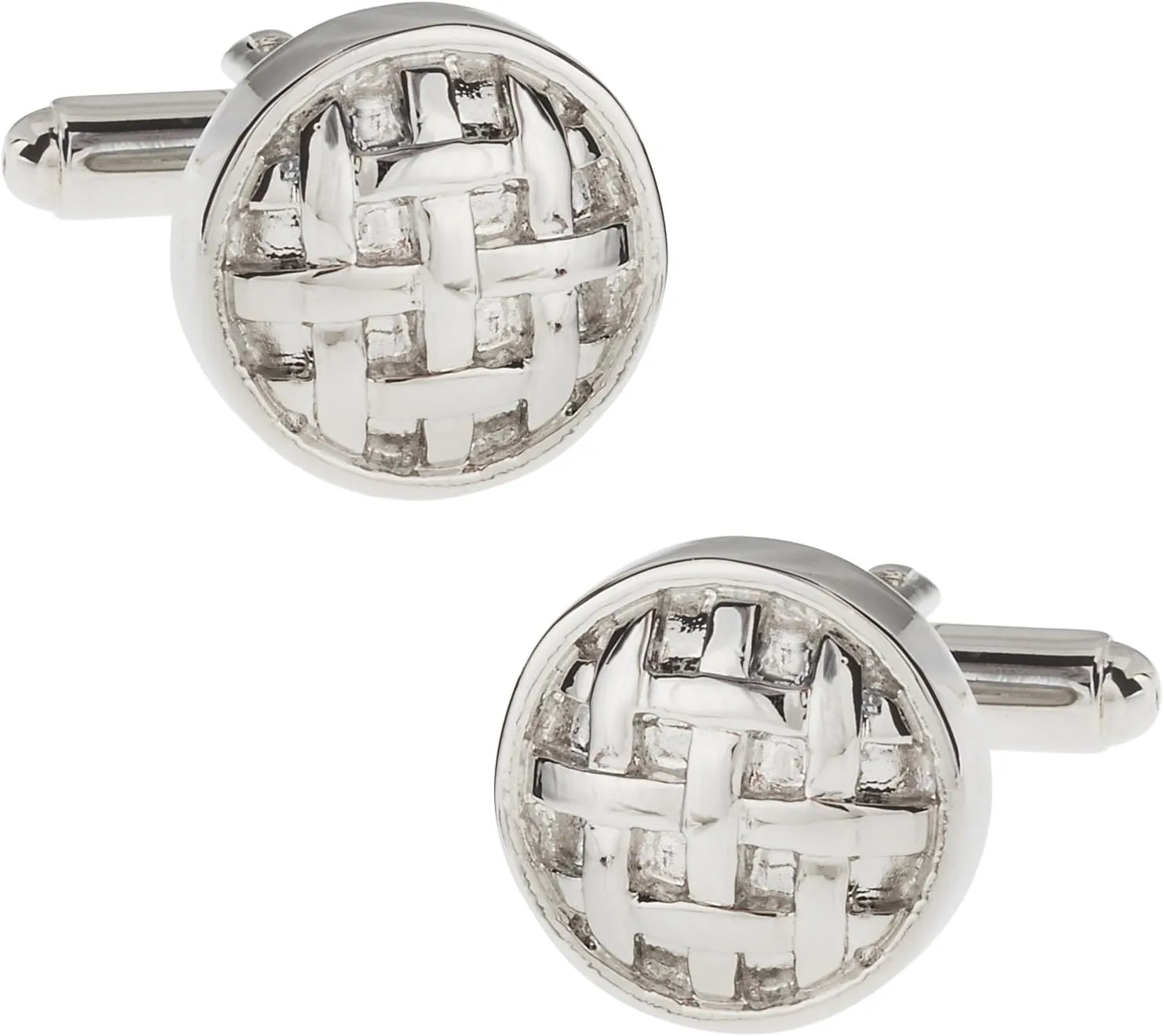 Cuff-Daddy Silver Button Cufflinks