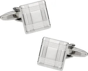 Cuff-Daddy Square Lined Cufflinks with Presentation Box