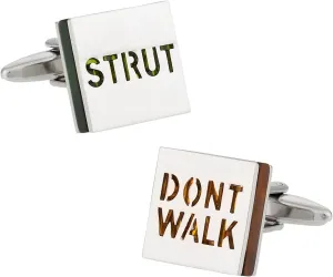 Cuff-Daddy Strut Don't Walk Cufflinks with Presentation Box