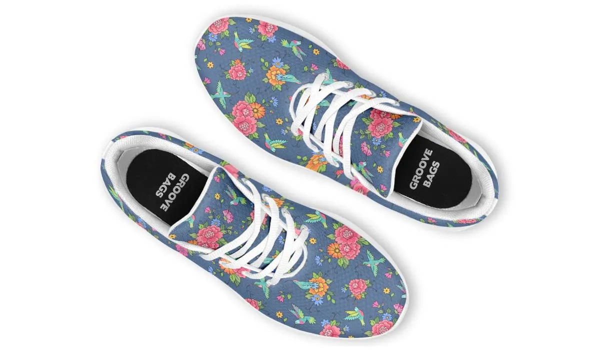 Cute Hummingbirds Pattern Sneakers