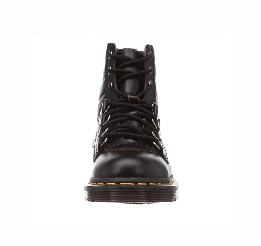 Dr. Martens Kamin Black Smooth Vintage Ankle 7 Eyelet Boot