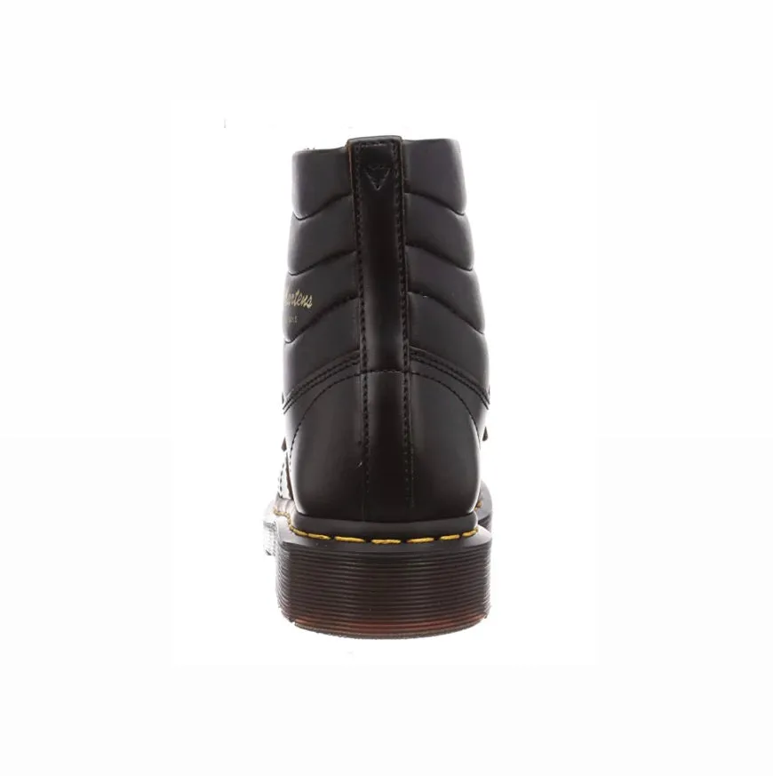 Dr. Martens Kamin Black Smooth Vintage Ankle 7 Eyelet Boot