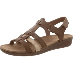 Easy Spirit Womens BIANKA3 Faux Leather Open toe Strappy Sandals