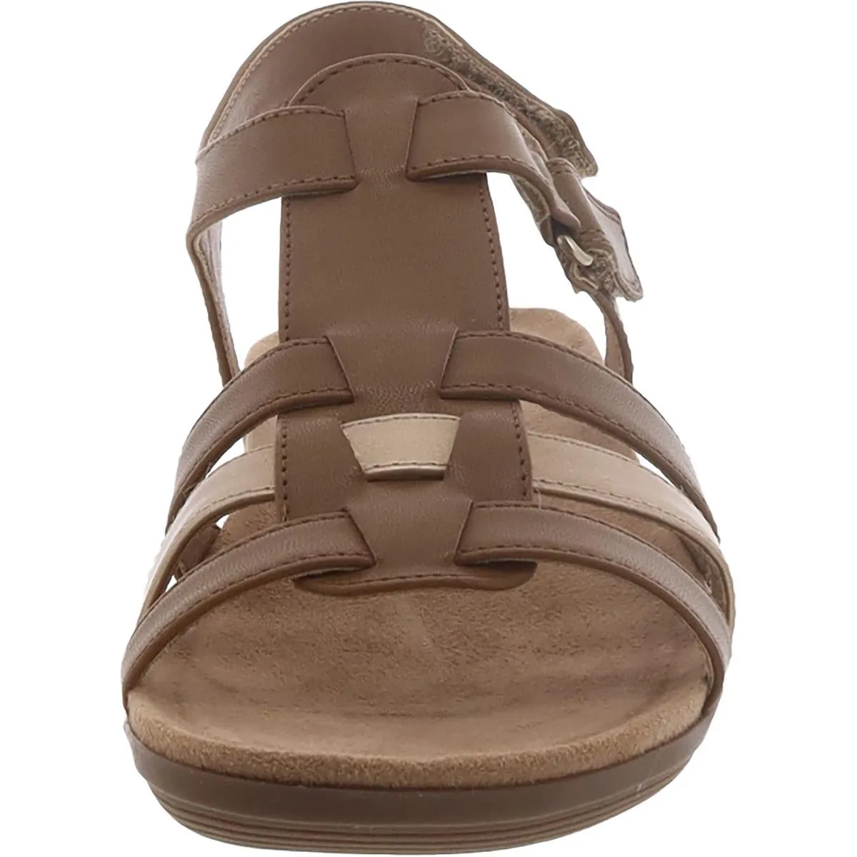 Easy Spirit Womens BIANKA3 Faux Leather Open toe Strappy Sandals