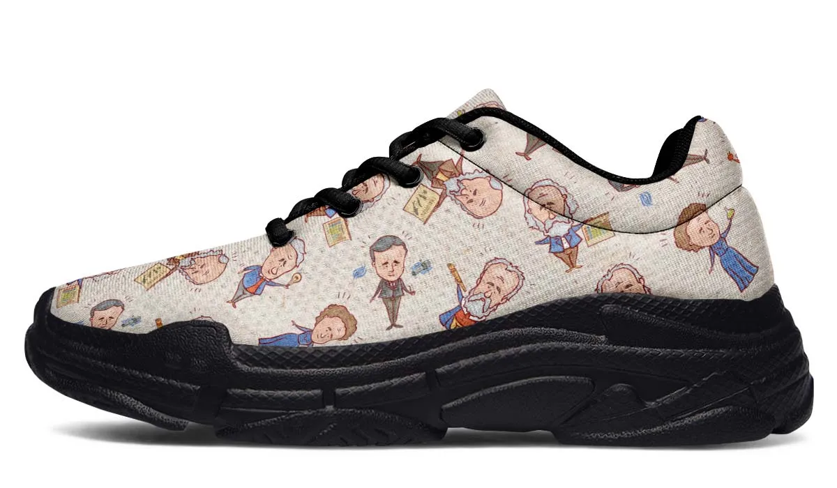 Famous Scientists Chunky Sneakers