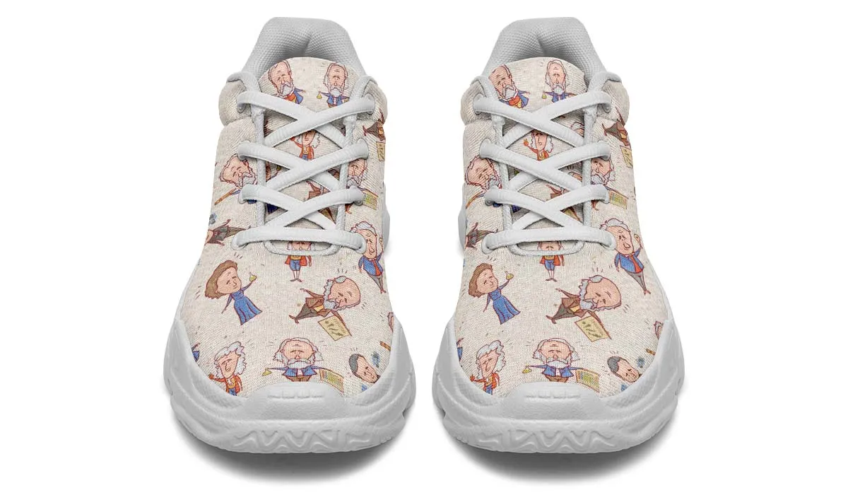 Famous Scientists Chunky Sneakers