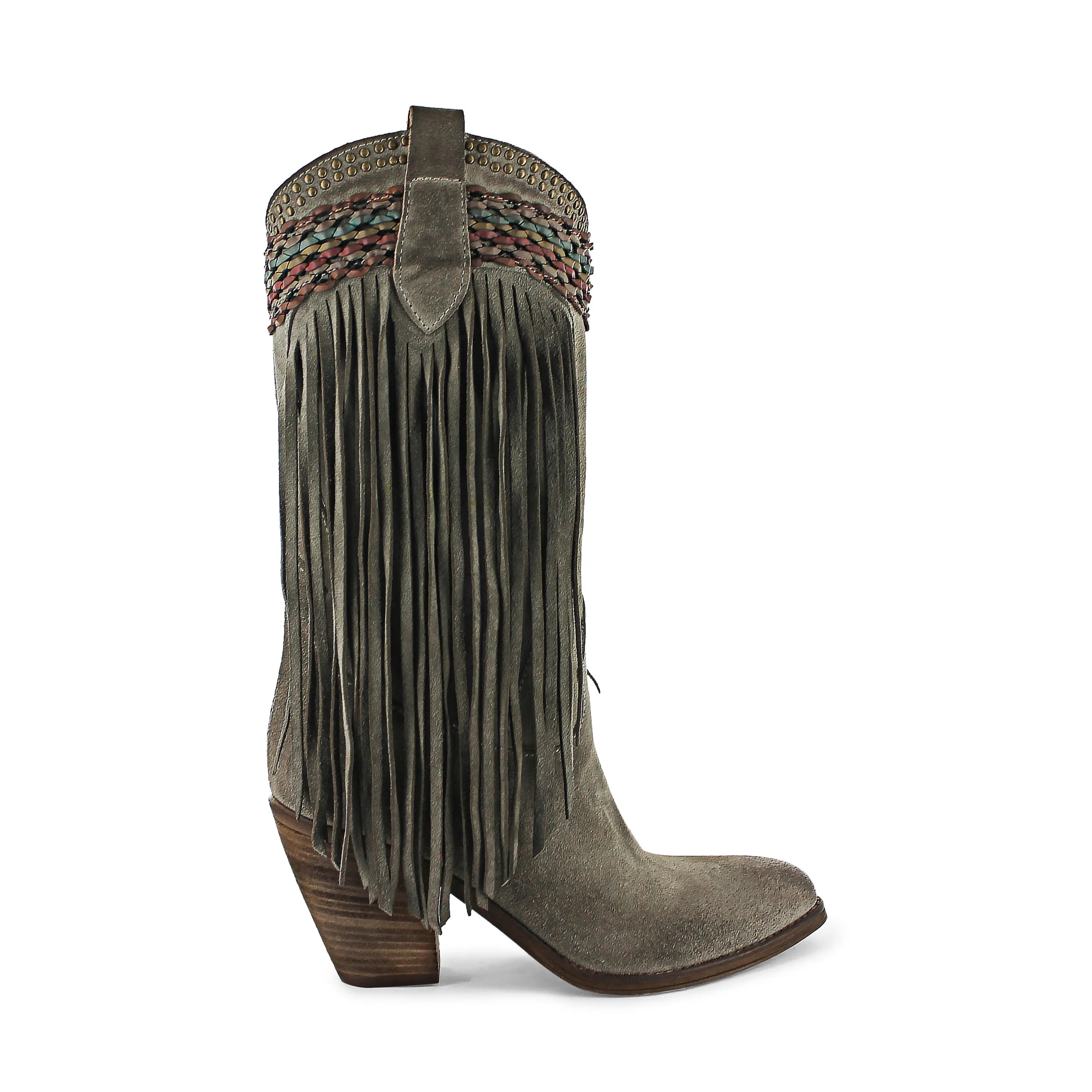 FLOR09 - Ice Grey Fringe Western