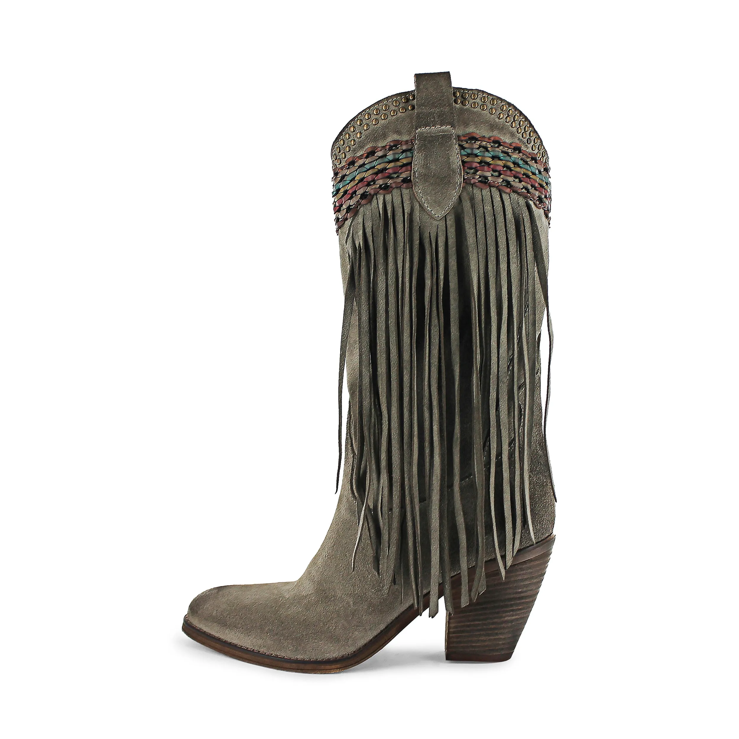 FLOR09 - Ice Grey Fringe Western