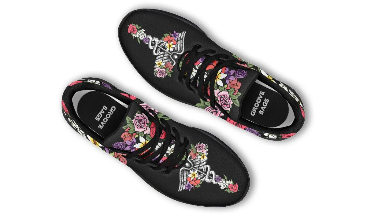 Floral Anatomy Caduceus Sneakers