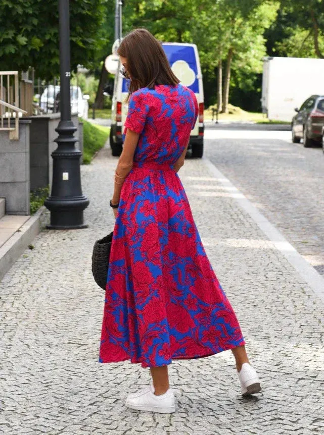 Floral Wrap Maxi Dress | Elegant & Lightweight