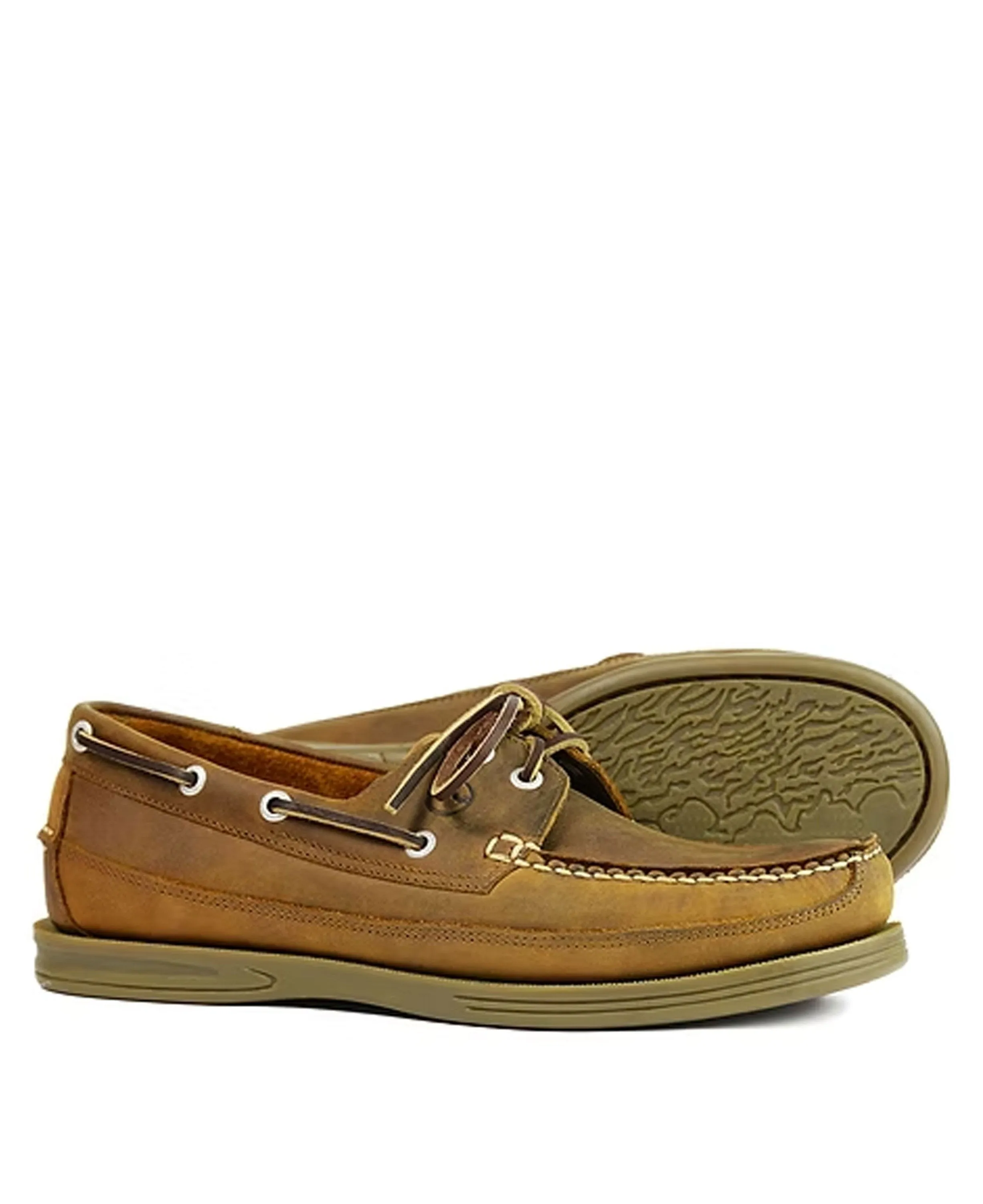 Fowey Deck Shoes - Sand