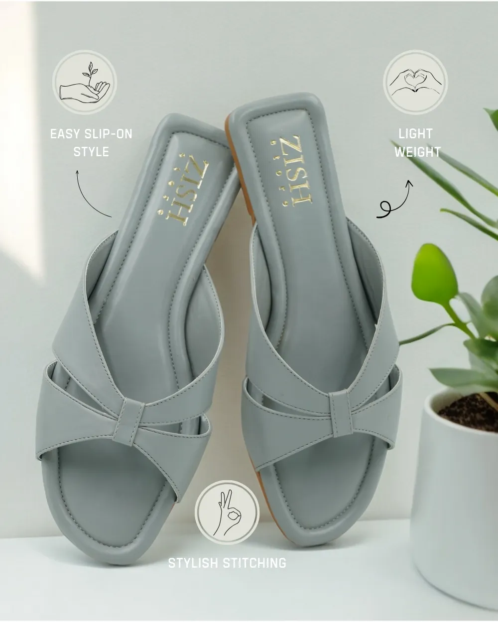 Grey Tokyo Flats