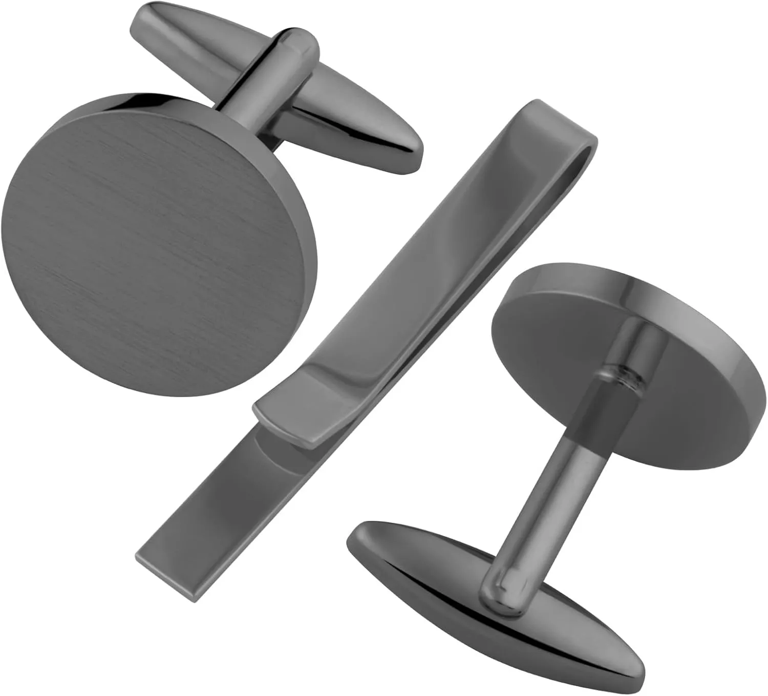 GWD Cufflinks and Tie Clip Set for Men Personalized Cuff Links Business Wedding Father's Day Gift